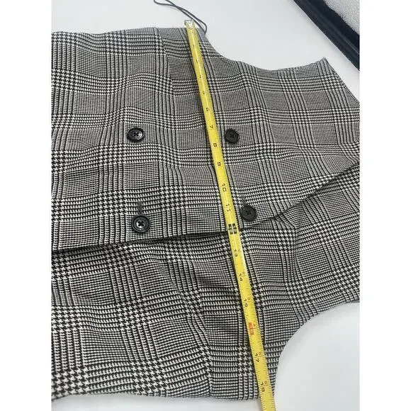 Ralph Lauren Collection Purple Label Wool Dress Double-Breasted Classic Plaid 14 - Picture 7 of 12